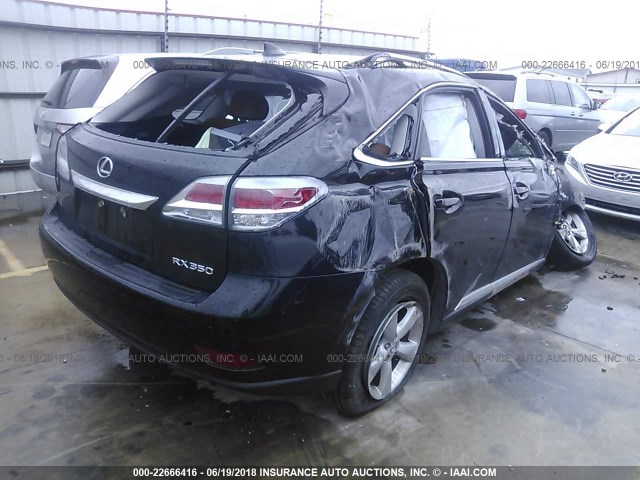 2T2BK1BA2EC239010 - 2014 LEXUS RX 350/BASE/F SPORT BLACK photo 4