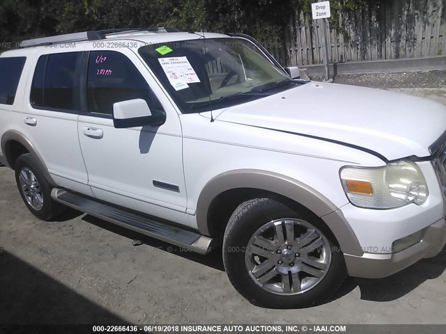 1FMEU64EX6UA39954 - 2006 FORD EXPLORER EDDIE BAUER WHITE photo 1