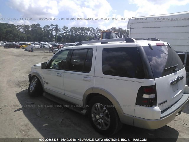 1FMEU64EX6UA39954 - 2006 FORD EXPLORER EDDIE BAUER WHITE photo 3