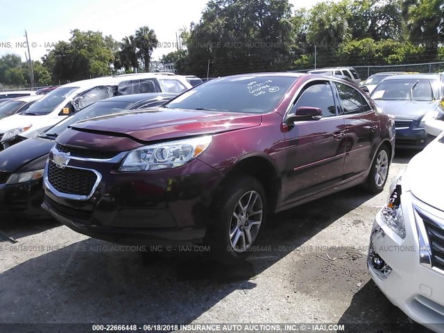 1G11C5SL5FF295935 - 2015 CHEVROLET MALIBU 1LT 勃艮第红 照片 2