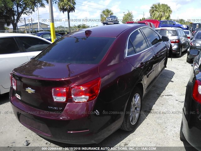 1G11C5SL5FF295935 - 2015 CHEVROLET MALIBU 1LT 勃艮第红 照片 4