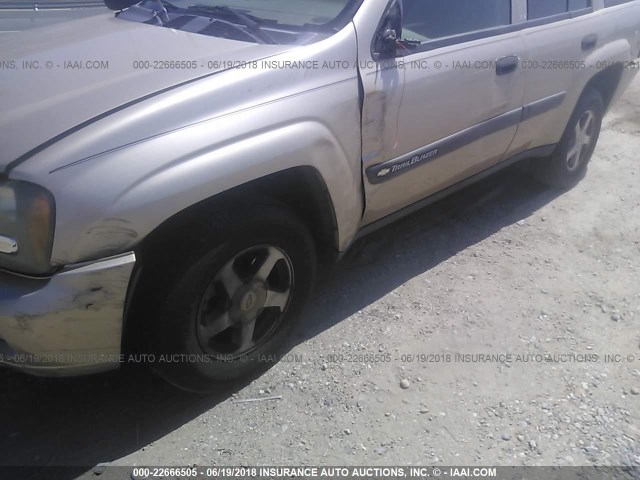 1GNDS13S842164547 - 2004 CHEVROLET TRAILBLAZER LS/LT GOLD photo 6