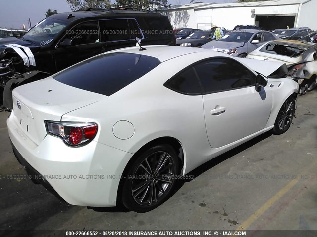 JF1ZNAA14D2717720 - 2013 TOYOTA SCION FR-S WHITE photo 4