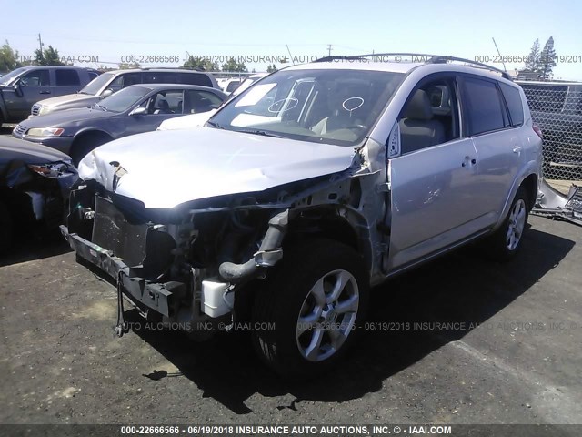 JTMBK34V695071780 - 2009 TOYOTA RAV4 LIMITED SILVER photo 2