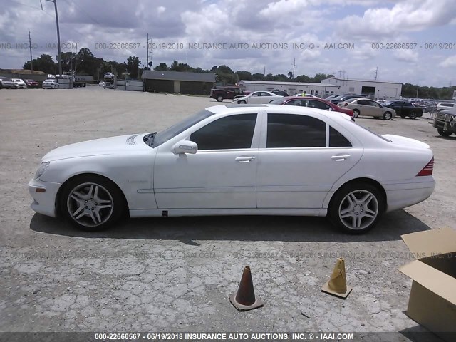 WDBNG74J53A325611 - 2003 MERCEDES-BENZ S 55 AMG WHITE photo 6