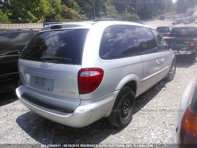 2B4GP44351R419827 - 2001 DODGE GRAND CARAVAN SPORT SILVER photo 4