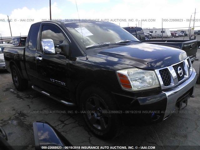 1N6AA06A15N514190 - 2005 NISSAN TITAN XE/SE/LE BLACK photo 1