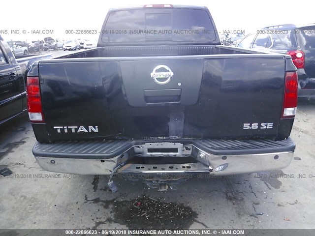 1N6AA06A15N514190 - 2005 NISSAN TITAN XE/SE/LE BLACK photo 6