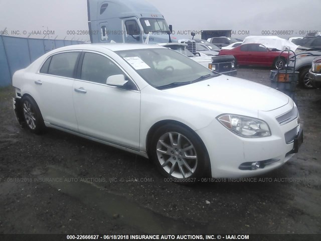 1G1ZE5E18BF397103 - 2011 CHEVROLET MALIBU LTZ WHITE photo 1