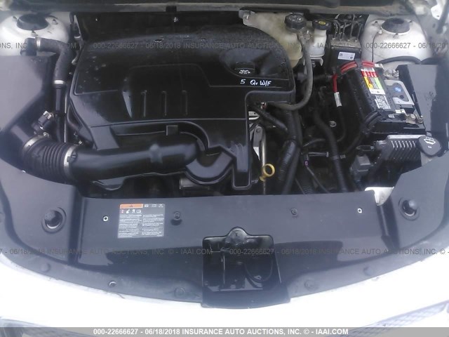 1G1ZE5E18BF397103 - 2011 CHEVROLET MALIBU LTZ WHITE photo 10