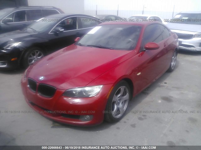 WBAWV13558P121146 - 2008 BMW 328 I SULEV RED photo 2
