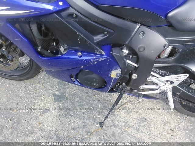 JYARJ06E36A032611 - 2006 YAMAHA YZFR6 L BLUE photo 9