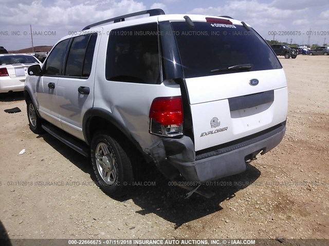 1FMZU62KX3ZB06299 - 2003 FORD EXPLORER XLS/XLS SPORT WHITE photo 3