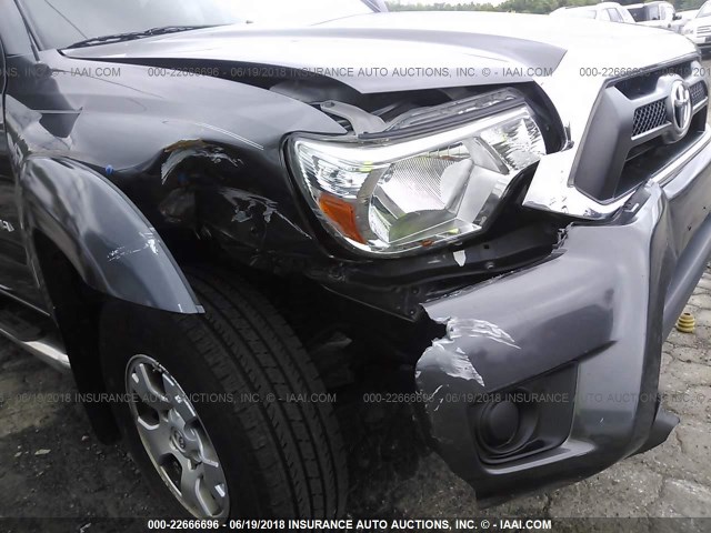 5TFJX4GN5DX017334 - 2013 TOYOTA TACOMA DOUBLE CAB 灰色 照片 6
