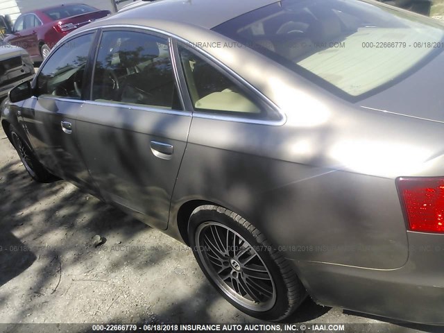 WAUDG74F85N061866 - 2005 AUDI A6 3.2 QUATTRO GRAY photo 3