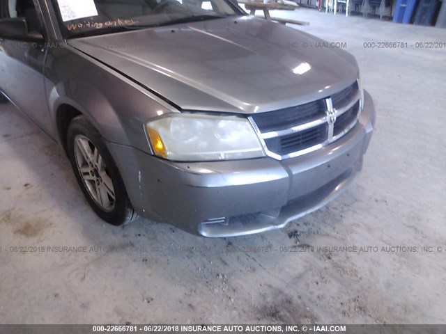 1B3LC56R58N149236 - 2008 DODGE AVENGER SXT GRAY photo 6