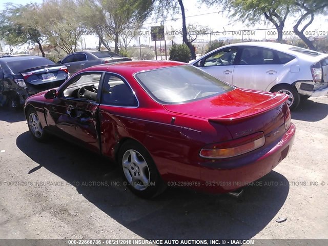 JT8CH32Y0T0051396 - 1996 LEXUS SC 400 RED photo 3