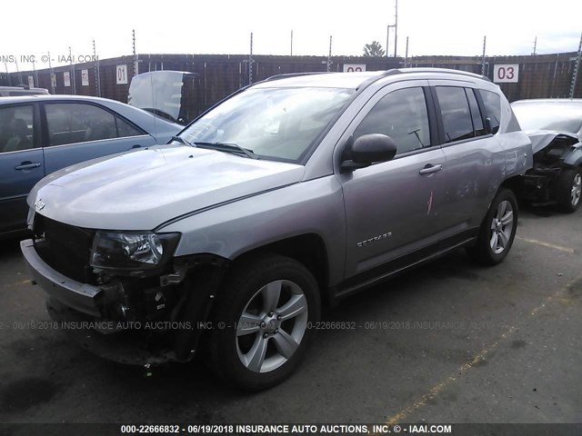 1C4NJDBB1GD686206 - 2016 JEEP COMPASS SPORT GRAY photo 2