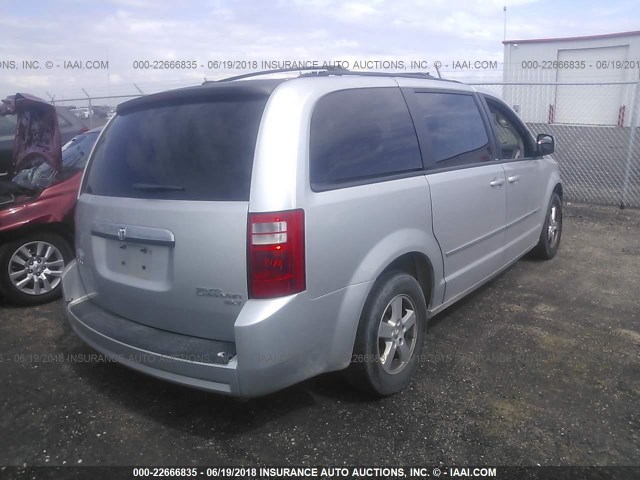 2D4RN5D1XAR211516 - 2010 DODGE GRAND CARAVAN SXT SILVER photo 4