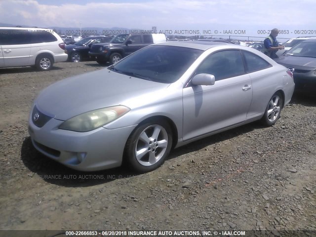 4T1CA38P74U012542 - 2004 TOYOTA CAMRY SOLARA SE/SLE ვერცხლისფერი ფოტო 2