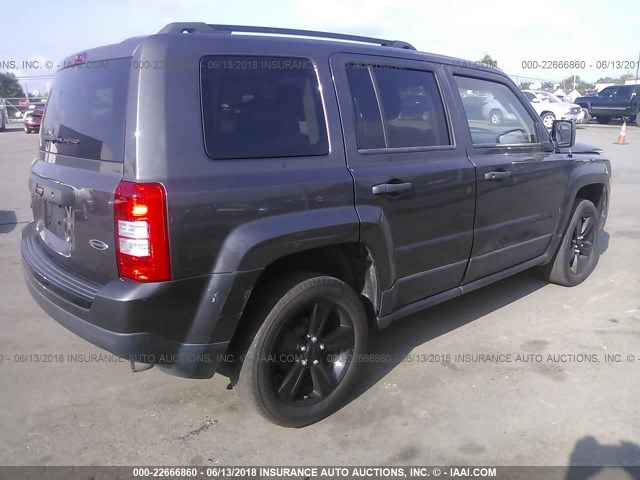 1C4NJRBB6FD439260 - 2015 JEEP PATRIOT SPORT GRAY photo 4