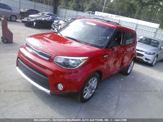 KNDJP3A5XH7421738 - 2017 KIA SOUL + RED photo 2