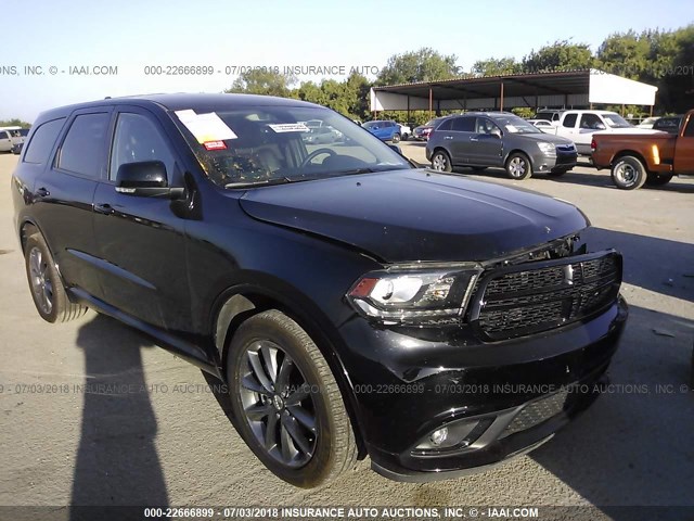 1C4RDHDG0JC132693 - 2018 DODGE DURANGO GT BLACK photo 1