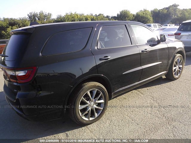 1C4RDHDG0JC132693 - 2018 DODGE DURANGO GT BLACK photo 4