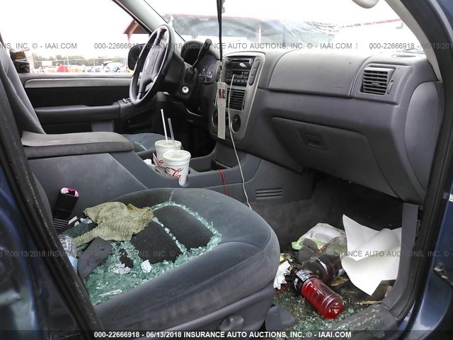 1FMZU73K63UA73772 - 2003 FORD EXPLORER XLT/XLT SPORT/NBX BLUE photo 5