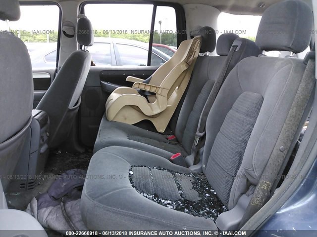 1FMZU73K63UA73772 - 2003 FORD EXPLORER XLT/XLT SPORT/NBX BLUE photo 8