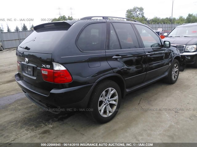 5UXFB53536LV28288 - 2006 BMW X5 4.4I BLACK photo 4