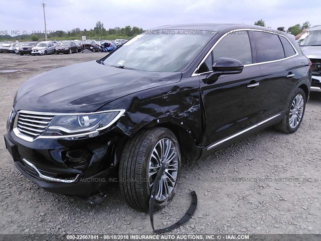 2LMPJ8LR9JBL12595 - 2018 LINCOLN MKX RESERVE Սև լուսանկար 2