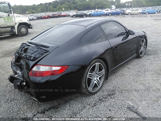 WP0AA29997S710155 - 2007 PORSCHE 911 NEW GENERATIO CARRERA BLACK photo 4