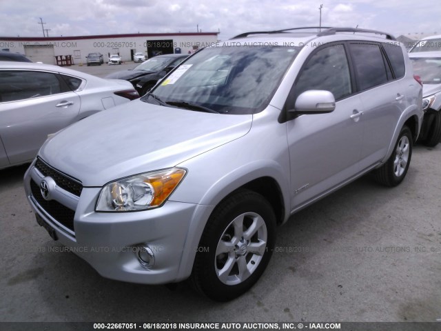 JTMZF31V19D006252 - 2009 TOYOTA RAV4 LIMITED SILVER photo 2