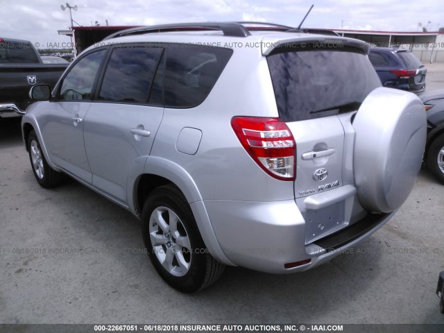 JTMZF31V19D006252 - 2009 TOYOTA RAV4 LIMITED SILVER photo 3