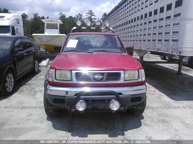 1N6DD26Y5WC308302 - 1998 NISSAN FRONTIER KING CAB XE/KING CAB SE RED photo 6