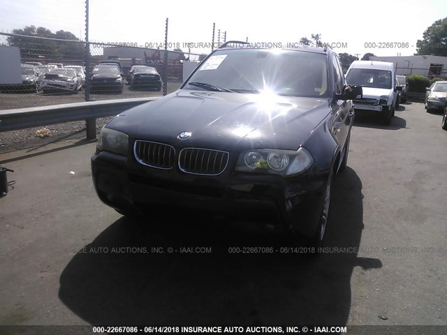 WBXPA93436WG81491 - 2006 BMW X3 3.0I BLACK photo 6