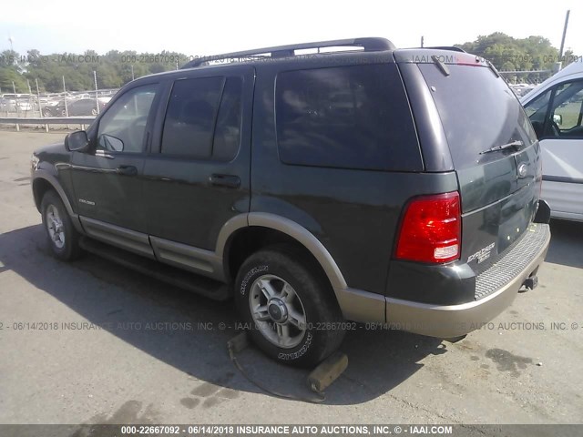 1FMDU74W42ZB30189 - 2002 FORD EXPLORER EDDIE BAUER GREEN photo 3