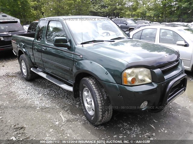 1N6ED26Y02C306293 - 2002 NISSAN FRONTIER KING CAB XE/KING CAB SE GREEN photo 1