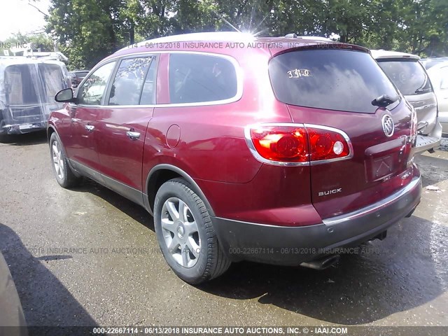 5GAEV23D79J169765 - 2009 BUICK ENCLAVE CXL Rouge photo 3