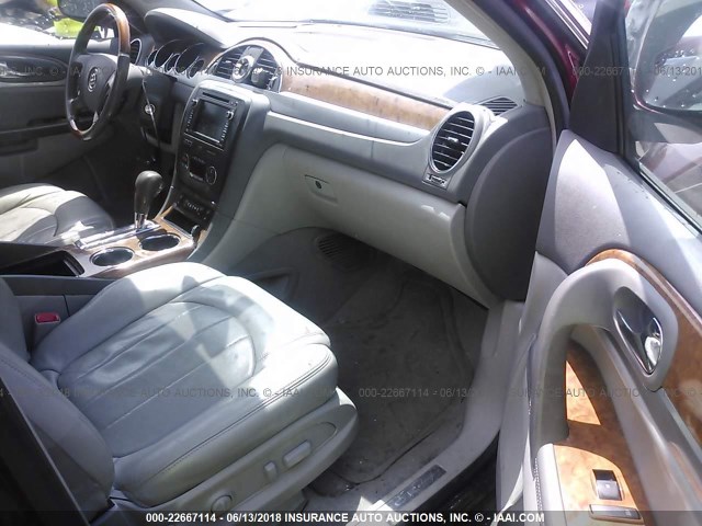 5GAEV23D79J169765 - 2009 BUICK ENCLAVE CXL Rouge photo 5