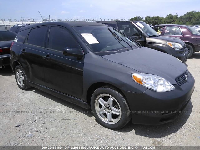 2T1KR32E03C066700 - 2003 TOYOTA COROLLA MATRIX XR BLACK photo 1