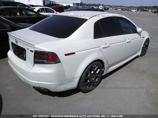 19UUA66286A060414 - 2006 ACURA 3.2TL WHITE photo 4