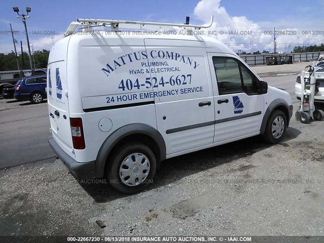 NM0LS7AN1BT049510 - 2011 FORD TRANSIT CONNECT XL WHITE photo 4