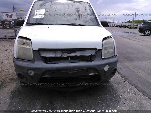 NM0LS7AN1BT049510 - 2011 FORD TRANSIT CONNECT XL WHITE photo 6