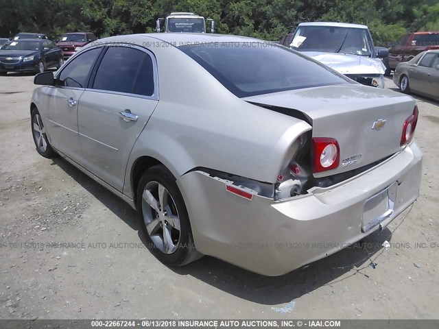 1G1ZC5EU2CF304366 - 2012 CHEVROLET MALIBU 1LT 金色 照片 3