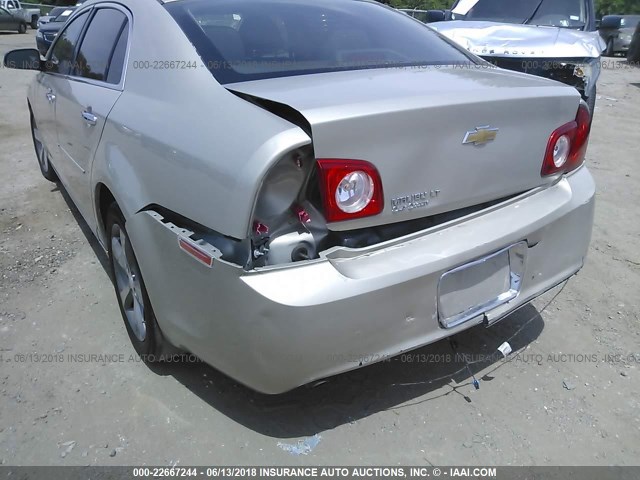 1G1ZC5EU2CF304366 - 2012 CHEVROLET MALIBU 1LT 金色 照片 6