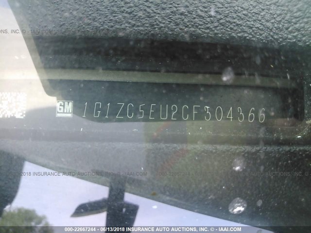 1G1ZC5EU2CF304366 - 2012 CHEVROLET MALIBU 1LT 金色 照片 9