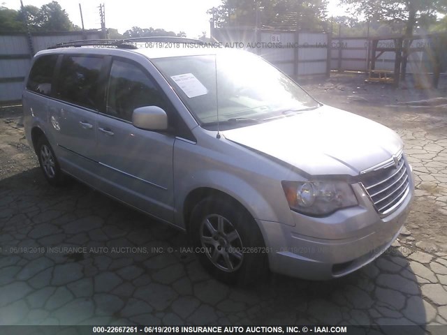 2A4RR5D11AR350767 - 2010 CHRYSLER TOWN & COUNTRY TOURING SILVER photo 1