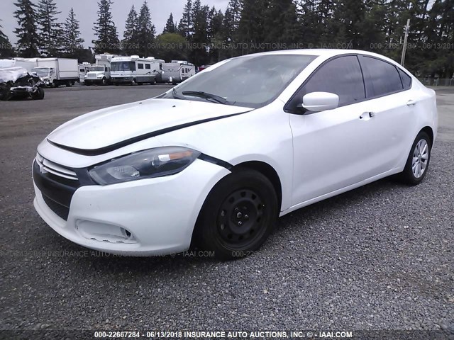 1C3CDFDH6FD369813 - 2015 DODGE DART SE AERO WHITE photo 2